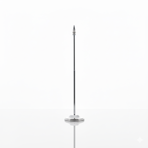 سارية مكتبي فضي ثقيل