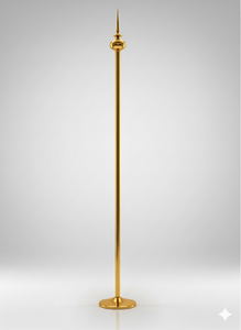 سارية كبير ذهبي قاعدة صغير