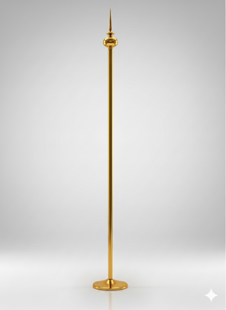 سارية كبير ذهبي قاعدة صغير