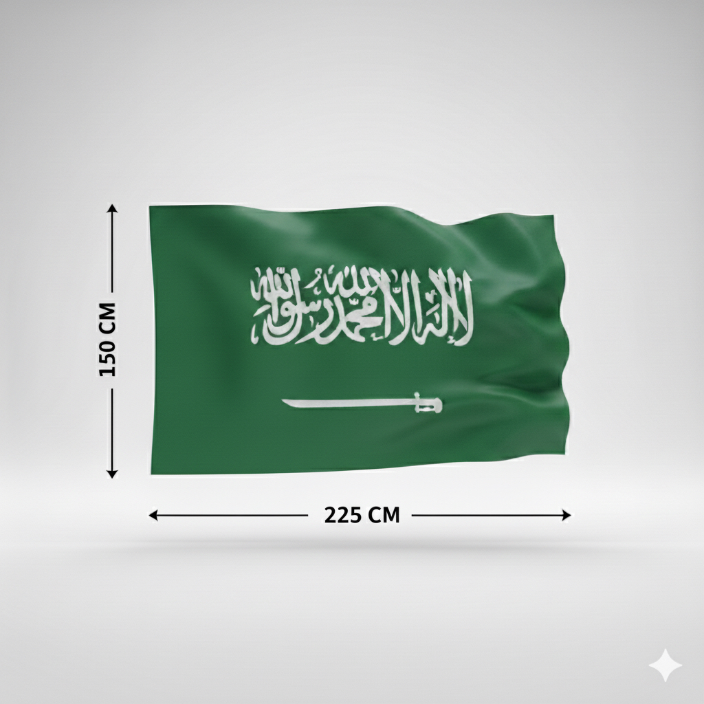 علم السعودية جبردين خارجي 150X225