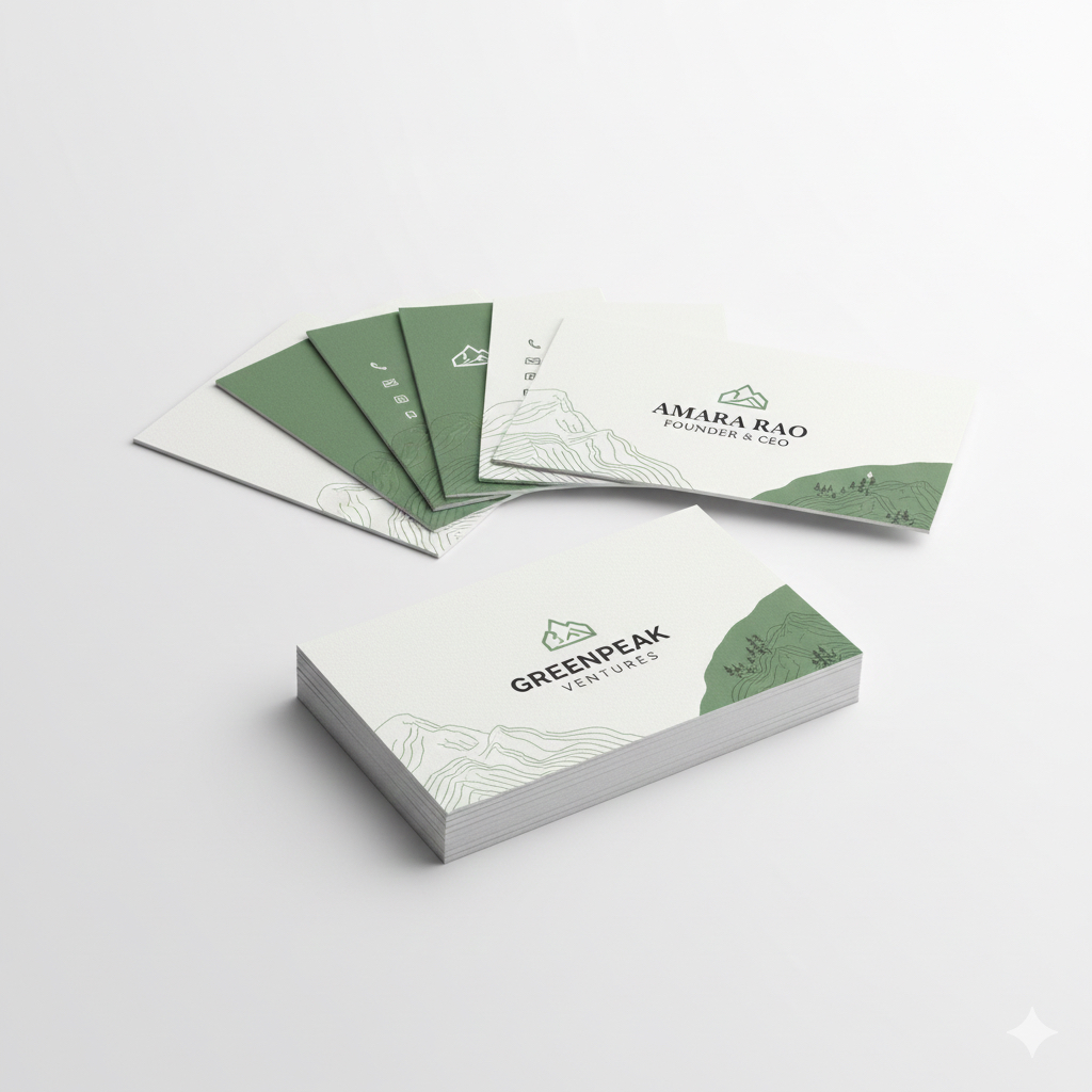 كروت بزنس كارد طباعة UV عدد 1000